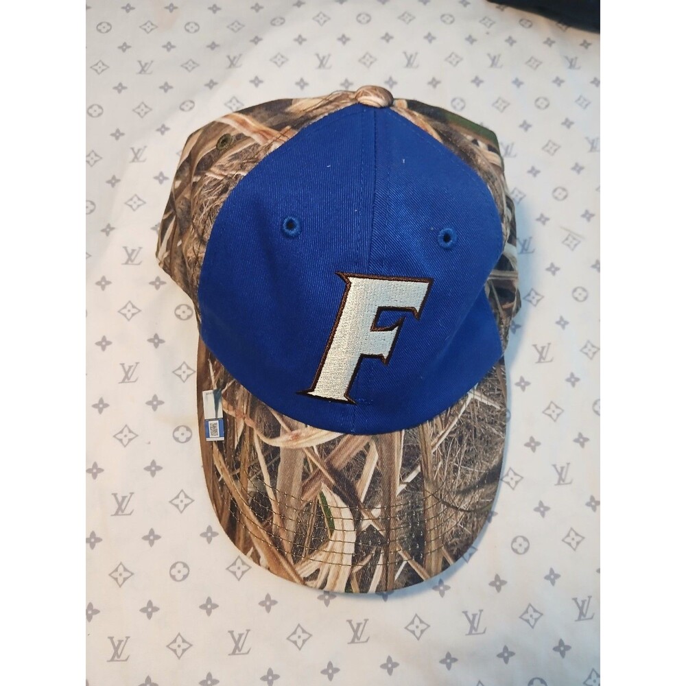 Florida Gators Captivating Headgear Mossy Oak Camo Blue Strapback Hat Cap New